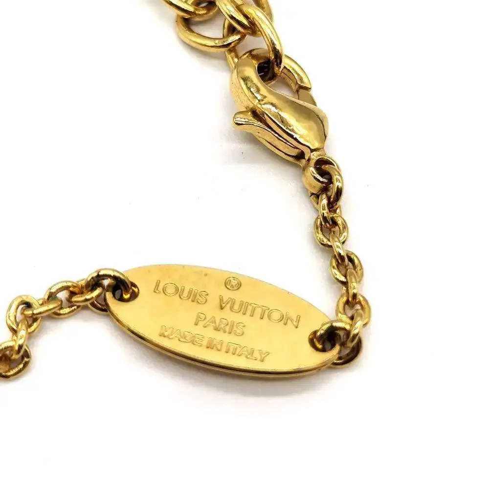 LOUIS VUITTON Gold Charm Bracelet